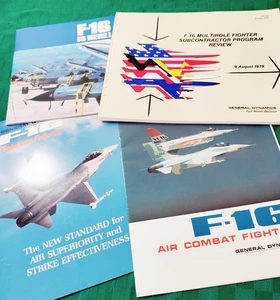 LOTE de Colección Lockheed Martin F-16 Viper Materiales Promocionales Fuerza Aérea Marina Aviación NUEVO - Imagen 1 de 5