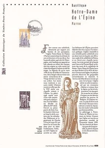 Document Philatélique 1er Jour : 10 2003 - Basilic Notre Dame l'Epine - Picture 1 of 1