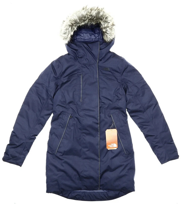 The North Face Women's Crestmont Waterproof Down Parka in Navy 14373 Size S