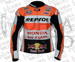 Honda Repsol 1,3 mm Rindsleder Motorradjacke Unisex Motorradjacke - Bild 1 von 5