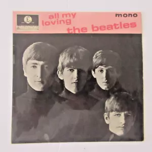 THE BEATLES -"ALL MY LOVING"-- EP UK--1N 1N---KT Stamp - Picture 1 of 4