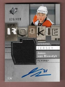 Camiseta deportiva James Van Riemsdyk 2009-10 cubierta superior SPX RC SP AUTÓGRAFO #/499 NHL - Imagen 1 de 2