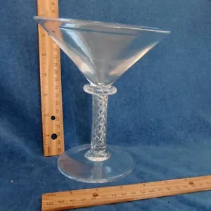 Simon Pearce STRATTON VGUC Martini firmato vetro soffiato a mano gambo torsione aria 6,5" - Foto 1 di 5