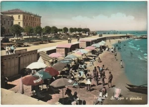 PESARO - SPIAGGIA E GIARDINI - VIAGG. 1958 -11474- - Imagen 1 de 1