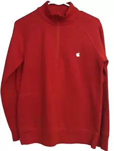 Red Apple Pullover Ladies Size Small Hidden Pocket Outer Zip Pocket Nice - Picture 1 of 7