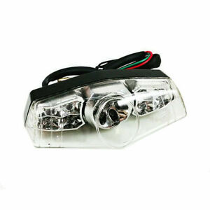 Universal Motorbike LED Tail Lights Rear Light Integrated Brake Turn Signals 12V