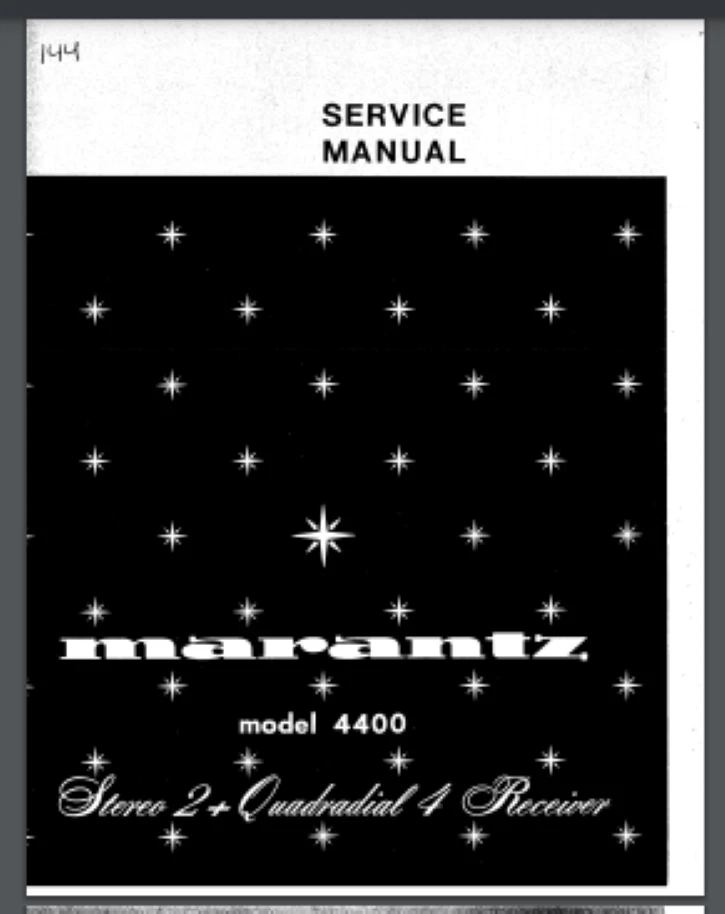 Marantz 4400 Am/fm Quad Receiver Recently Serviced Wood Cabinet