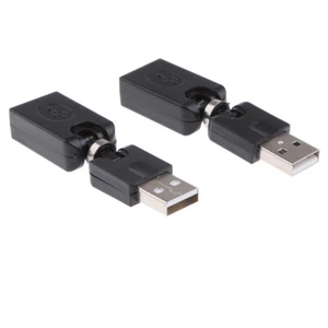 2Pack 360º Schwenkbarer einstellbarer Winkel USB Stecker auf chse Adapter - Picture 1 of 8