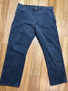 Vintage Wrangler Jeans Mens 36 X 28.5 Regular Straight Black Wash USA - Picture 1 of 11