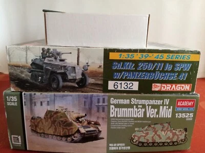 DRAGON 6132 SD.KFZ 251/10 + ACADEMY STRUMPANZER IV BRUMBAR + figurini - KIT 1/35 - Immagine 1 di 4