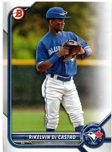 Tarjeta de Rikelvin De Castro Toronto Blue Jays 2022 Bowman Prospects - Imagen 1 de 2
