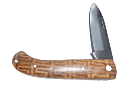 Nueva Navaja de Bolsillo Plegable Grande Hecha a Mano D2 Acero Manijas de Madera #2 Foto 1 de 4