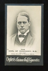 1901 Ogden's Guinea Gold Ltd #31 Earl of Rosebery EX/MT