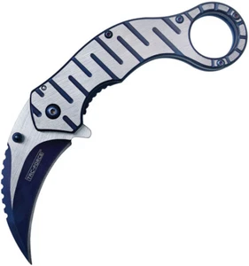 New Tac Force Framelock A/O Blue Folding Pocket Knife TF-952BL - Picture 1 of 1