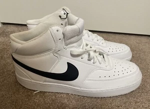 Nike Court Vision Mid Next Nature “White Black” Men’s Size 12 Sneakers NWOB - Picture 1 of 9