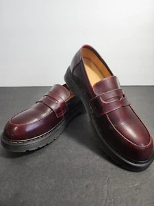 JingPin Xilie Men’s Classic Leather Formal Dress Dark Burgundy Shoes Size 7 - Picture 1 of 7