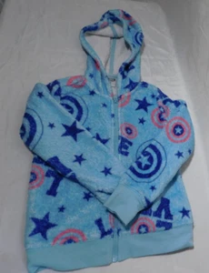 Marvel Kids Marvel Captain America Youth Size 7-8 Plush Hoodie - Picture 1 of 10