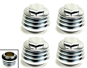 HONDA CB350 CB twin qty. 4 Finned Valve TAPPET COVERS caps SOHC - Picture 1 of 4