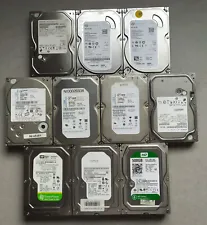 Lote de 10 discos duros de 500GB SATA 3,5" usados y en buen estado