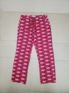 Old Navy Pajama Pants Red flannel Womens Large L size Christmas Ho Ho Ho Santa - Picture 1 of 13