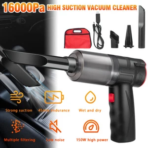 16000Pa Car Vacuum Cleaner Wireless Home Wet Dry Power Suction Air Blower Duster - Picture 1 of 31