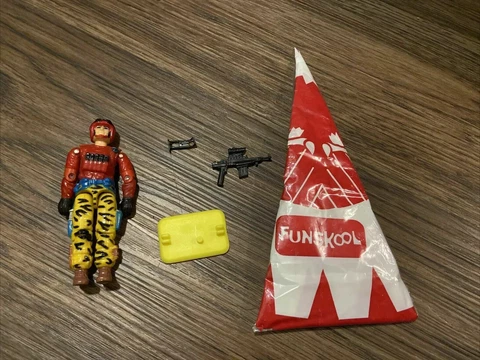 Rare Funskool India Gijoe 2002 Skydiver Flyin Commander C9 variant 💯Complete Cover