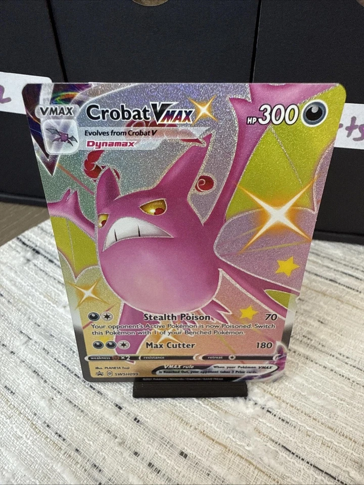 2021 Pokémon TCG SWSH: Promo Cards Crobat VMAX Jumbo Black Star Promo SWSH099 - Image 1 of 1