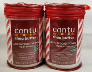 CANTU Shea Butter Leave In Conditioning Repair Cream Peppermint Scent 25 oz x2 - Picture 1 of 5