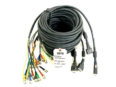 EXTRON ELECTRONICS 24.5FT VGA FEMALE TO 5X BNC MALE CABLE #0970 (ONE) - Image 1 of 4