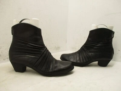 Botines Rockport de cuero negro con cremallera para mujer talla 9 estilo M CH3995 Foto 1 de 4