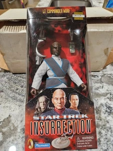 Star Trek Insurrection 9" Action Figure - Lt. Commander Worf - 1998 Playmates - Picture 1 of 3