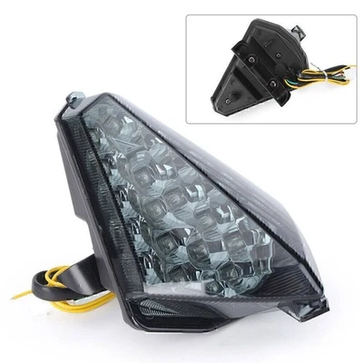 LED brake Rear Taillight for YAMAHA YZF R1 2007 2008 Black w/ Turn Signal Lamp — 第 1/4 张图片