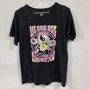 Wonder Nation Shirt Girls 2XL We Are All Connected Floral Graphic Yoga Tee - Picture 1 of 6
