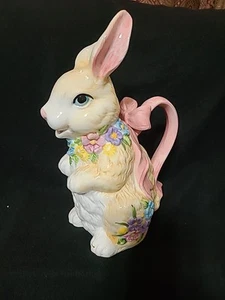 Hase 🐇 Vintage Krug Keramik Pottery Blumenkrug - Made In Taiwan - Bild 1 von 8
