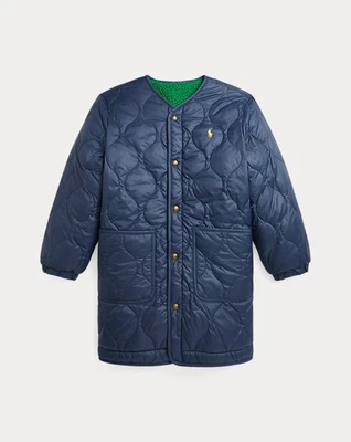 NUEVO CON ETIQUETAS Polo Ralph Lauren Reversible Ripstop y Chaqueta de Plumón Polar Niño Grande Talla L 14-16 Foto 1 de 3