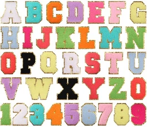 36 PCS Iron On Letters Patches & Numbers Patches,Alphabet Embroidered Patch A... - Picture 1 of 6