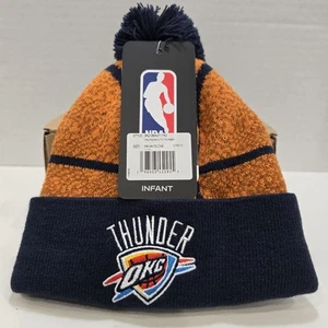 Gorro infantil OKC Thunder con pompón diseño de 2 caras nuevo con etiquetas - Imagen 1 de 9