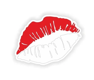 Monaco Lips Flag Sticker / Vinyl Waterproof Decals Graphics - Picture 1 of 1