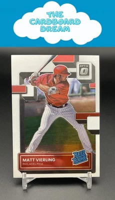 Matt Vierling 2022 Donruss Optic #85 RC Philadelphia Phillies - Image 1 of 2