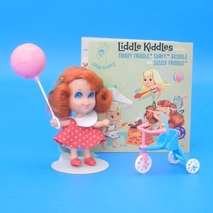 De colección Liddle Kiddles TRIKEY TRIDDLE Muñeca Triciclo Globo Zapatos Mattel 1966 KOMIC - Imagen 1 de 9
