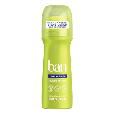 Antitranspirante/desodorante enrollable original Ban Regular, 3,5 fl oz Foto 1 de 4