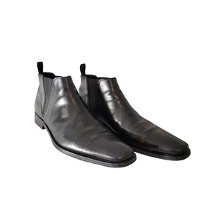 To Boot New York Adam Derrick Herren Stiefel - Größe 13 Chelsea Boot - Schwarz Leder - Bild 1 von 11