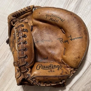 Vintage Rawlings Pro Model DB 15 Catcher's Mitt RHT, Catchers Mitt Ray Fosse 9" - Picture 1 of 7