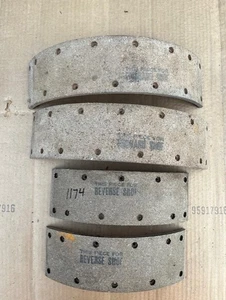 REAR BRAKE LININGS 1939 - 1953 Ford Truck Marmon-Herrington Trucktor School Bus - Picture 1 of 12
