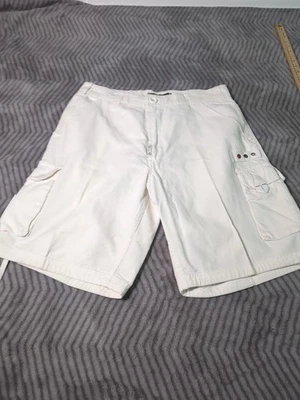 Shorts masculino LRG Lifted Research Group 34 listras brancas linho verão chino - Imagem 1 de 4
