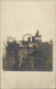 RPPC Cattaraugus, NY School House c1910 foto real postal antigua de Nueva York - Imagen 1 de 5