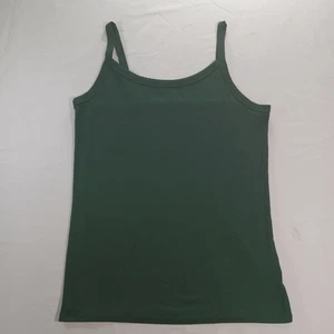No Boundaries Juniors Ribbed Cami Tank Top - Size L (11-13) - Forest Green - Picture 1 of 6