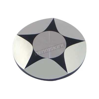 V-Factor Chrome/Black Ray Star Gas Cap Set - 80031 - Imagem 1 de 3