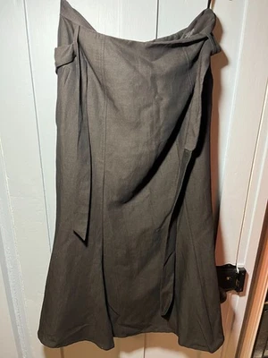 Jaeger Black Flared Skirt Italian Luxury Fabric 57% Wool Size US 12 EU 42 - Image 1 of 4