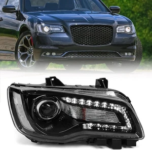 Halogen Headlights Compatible with Chrysler 300/300C 2015 2016 2017 2018 Headlam - Bild 1 von 4